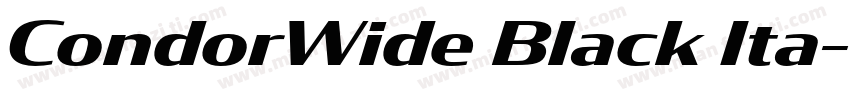 CondorWide Black Ita字体转换